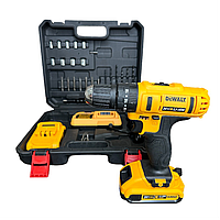 Ударный шуруповерт DeWALT DCD791 (2 аккумулятора 24V 4A/h Li-Ion) с набором бит и сверл