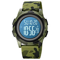 Мужские спортивные тактические военные часы камуфляж Skmei Military New Sensey Чоловічий спортивний тактичний