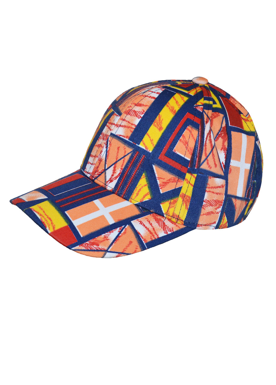 Бейсболка хлопчикам з геометричним принтом 54см