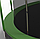 Батут 6ft/183 см з внутрішньою сіткою зелений та драбинка, фото 3