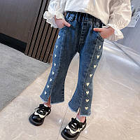 Удобные джинсы девочкам рр 80-130 Красивые джинсы для девочек