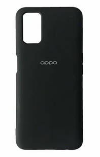 Чохол на телефон Oppo A16/A55 Silicone Case Full (Черный)