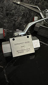 Кран кульовий гідравлічний 2-ходовий 3/8" Німеччина DN 10 G3/8 PN500 MHA