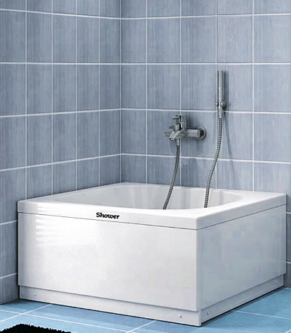 Піддон душовий Shower Mina 90х90х45 см квадратний акриловий піддон для душу з передньою панеллю ніжками