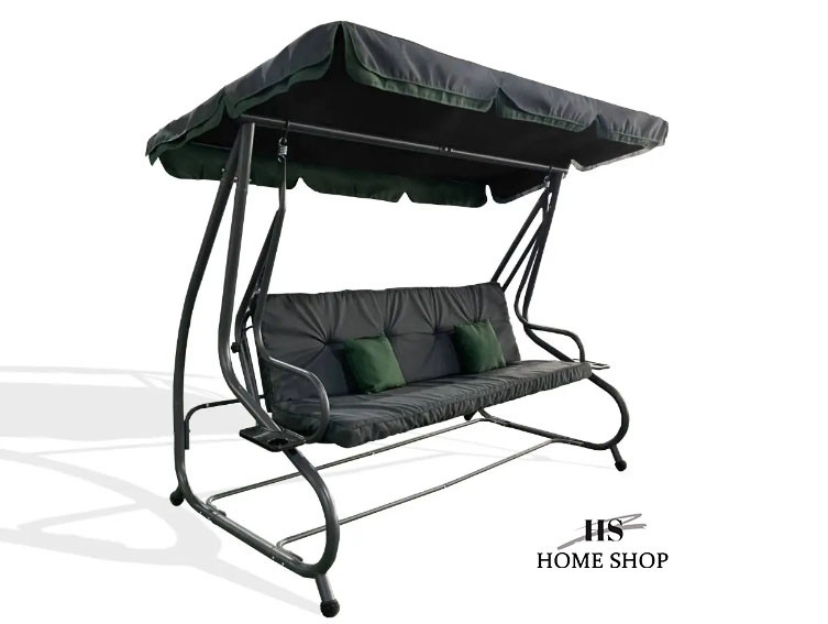 Садова розкладна гойдалка Relax Plus Grey ARSC18711, фото 1