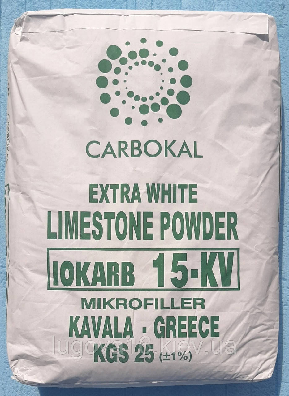 Мікрокальціт IOKARB® 15-KV (мармур мікромолотий), 25кг (Греція), фото 1