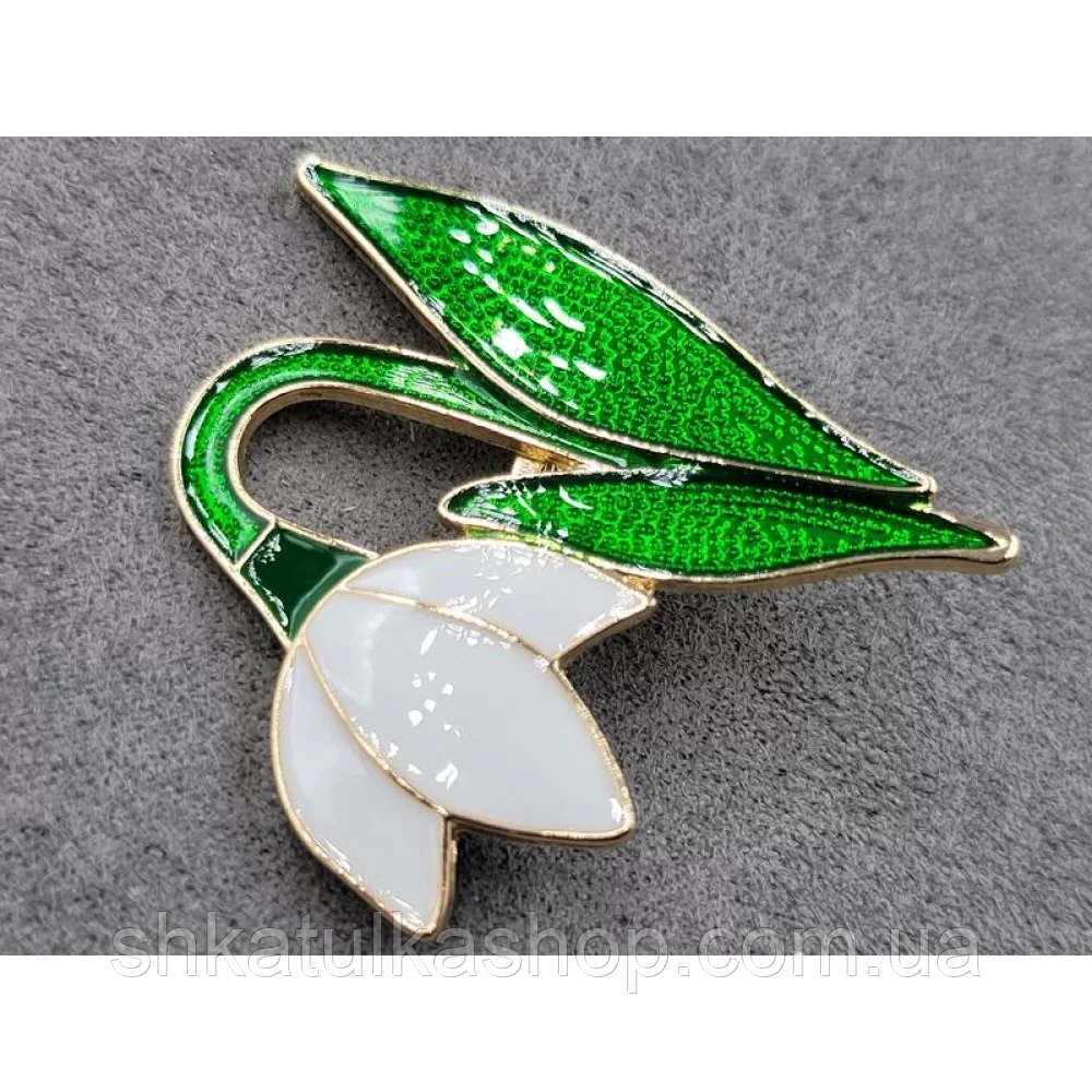 Брош 35*40мм, колір золото, фото 1