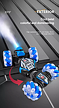 Трюкова Машинка Перевертень з Браслетом та Пультом Управління + Музика та LED Підсвічування з парогенератором Синя, фото 9