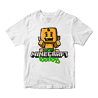 Футболка белая с принтом онлайн игры Minecraft Baby Minecraft Кавун 11-12 ФП012039 EJ, код: 8379492
