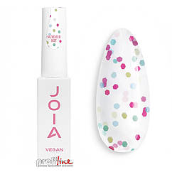 Топ для гель-лаку декоративний JOIA vegan Summer Hit Top No Wipe глянсовий, 8 мл
