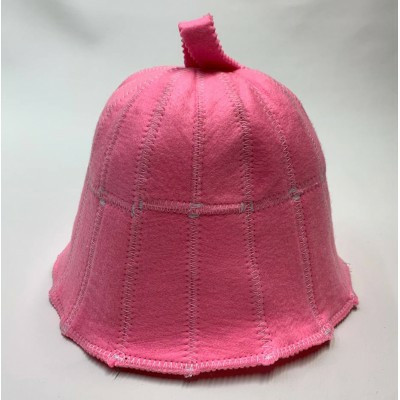 Шапка для лазні "Дзвіночок" (рожевий фетр), фото 1