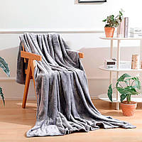 Плед флисовый 150x200 Тм Love You цвет серый