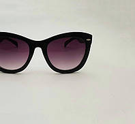 Солнцезащитные очки женские черные, стильные очки в оправе бабочка, классические с поляризацией