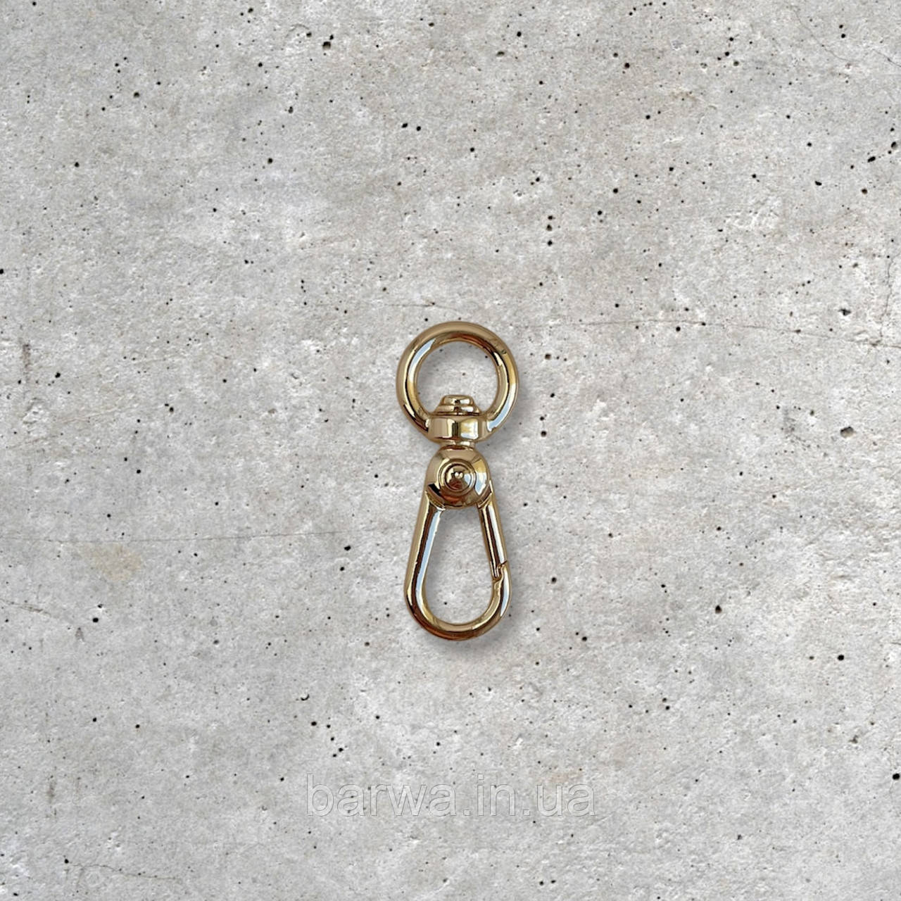 Карабін металевий, розмір 10*40 мм, якість преміум колір золото