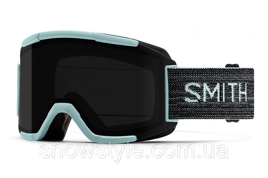 Гірськолижна маска Smith Squad Pale Mint 2 лінзи S3 ChromaPop Sun Black/S1 Yellow, фото 1