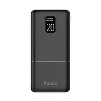 Павербанк Sigma X-power SI20A2QL 20000 mAh внешний акб с дисплеем черный