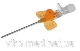 Катетер внутрішньовенний Vasofix Braunule 2,2 x 50 мм 14G x 2 3/4" 343 мл/хв, помаранчевий, B. Braun*, фото 1