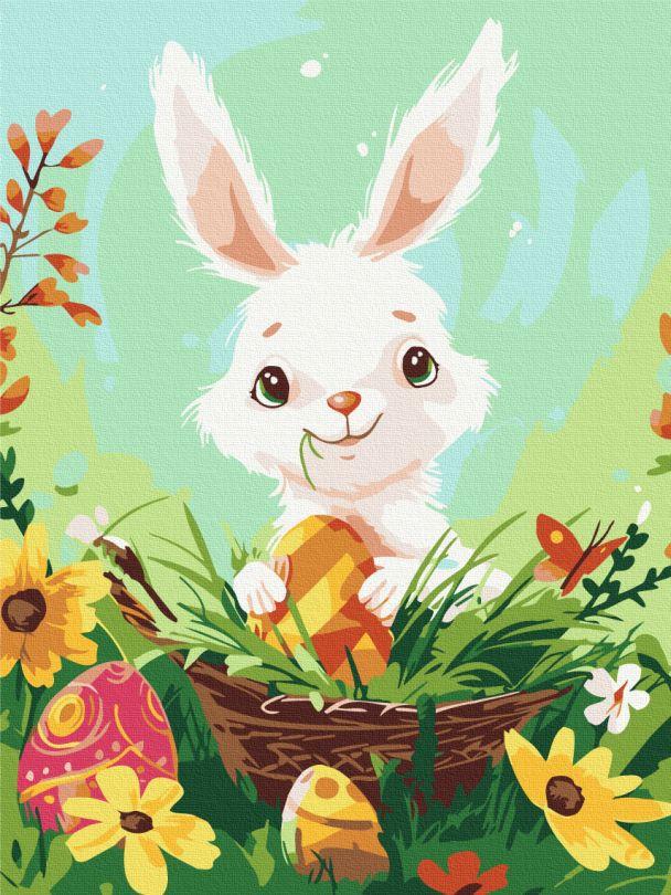 Полотно для малювання Щасливий Великодній кролик BrushMe 30 х 40 см (KBS0152)