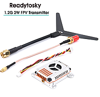 Видеопередатчик ReadyToSky 1.2G 2W VTX видео передатчик ReadyToSky VTX 1.2ггц 2вт