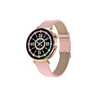 Женские умные часы ET490 с тонометром, глюкометром, ЭКГ Pink