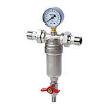 Фільтр самоочисний з манометром грубої очистки 1/2 KOER KR.1250 (KR2656) (Чехія), фото 2