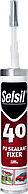 Герметик поліуретановий SELSIL PU 40 (Білий) для дахів / будівництва. П/В/Ф V280 мл