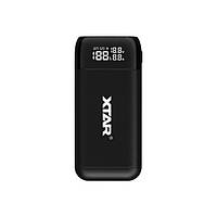 Зарядний пристрій (функція Powerbank) Power Bank Case Xtar PB2S Black, 2x18650-21700, USB+Type-C QC+PD, LCD,