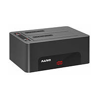 Док-станція Maiwo K3082A клонир. для 2*HDD 2,5"/3,5" SATA/SSD через USB3.0 безгвинтове, чорний