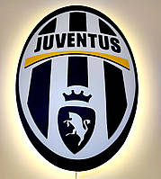 Juventus с подсветкой. Логотип Ювентус