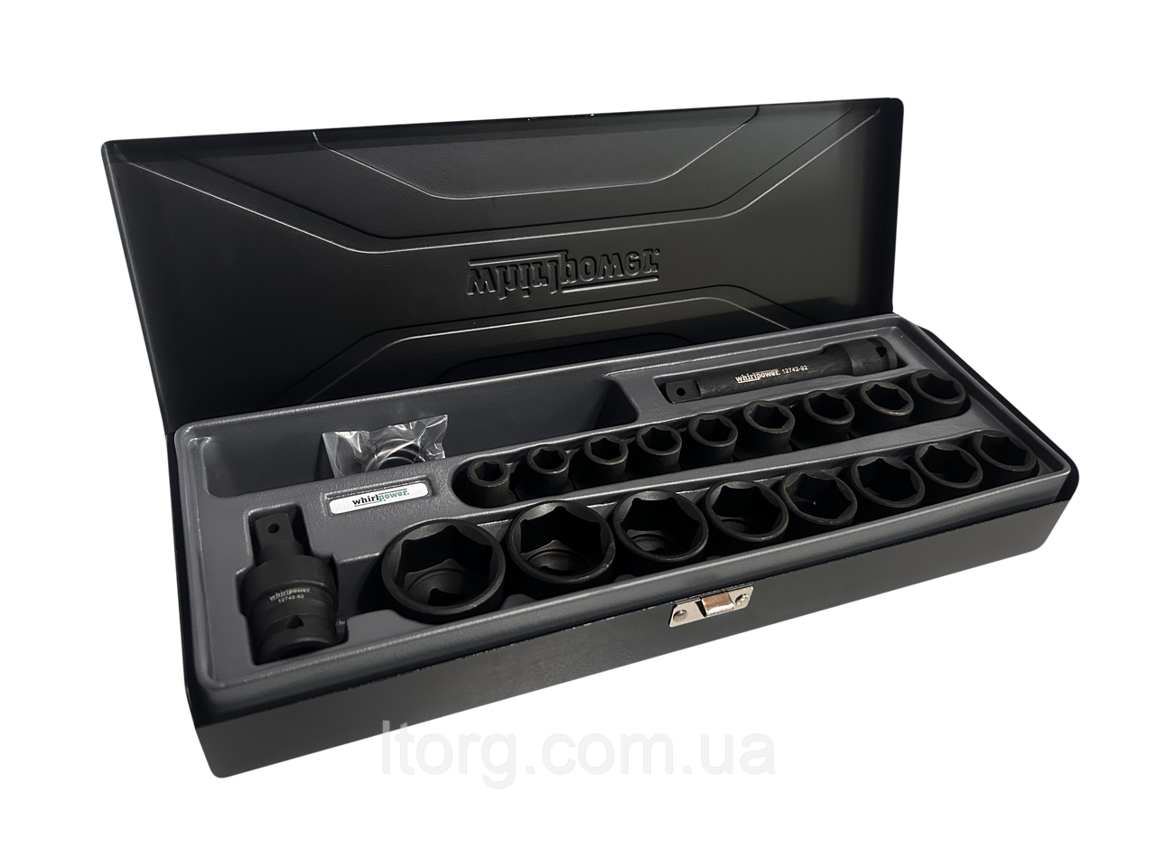 Whirlpower Набір головок ударних 1/2" 27од. 10-32 мм мет.кейс