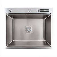 Кухонная мойка врезная из нержавеющей стали 6050 Platinum hsm, квадратная, мойка для кухни, металлическая