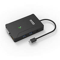Адаптер STLab U-1190 USB 3.1 Type-C to HDMI, DVI-I, 2xUSB 3.0 порта, разреш. 2048х1152, без БП