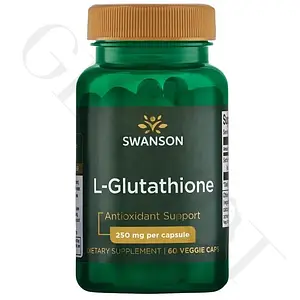 (термін по 1.24) L-глутатіон (в редукованій формі) Swanson L-Glutathione Reduced 250 мг 60 капс.