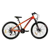 Велосипед Corso Phantom PH-26411 26" дюймов, рама стальная 13 , оборудование SunRun 21 скорость, оранжевый