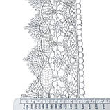 Мереживо макраме 8,5 см колір - білий, фото 2