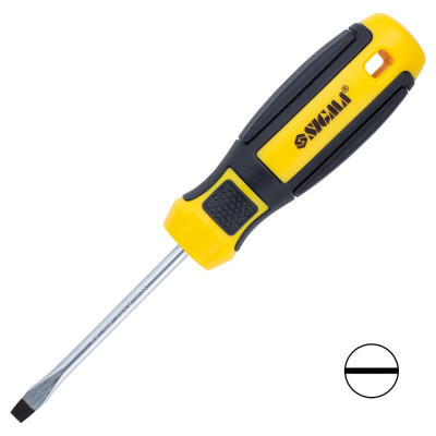 Викрутка Sigma шліцева SL 5.0x75мм CrV Mega (4009201)