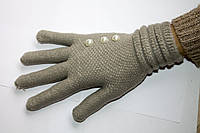 Вязаные перчатки Светло-серые