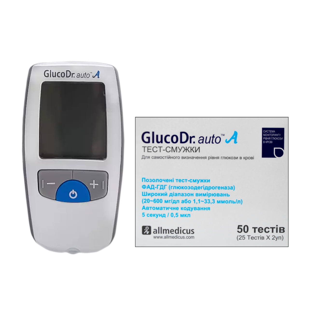 Глюкометр GlucoDr + 50 тест-смужок