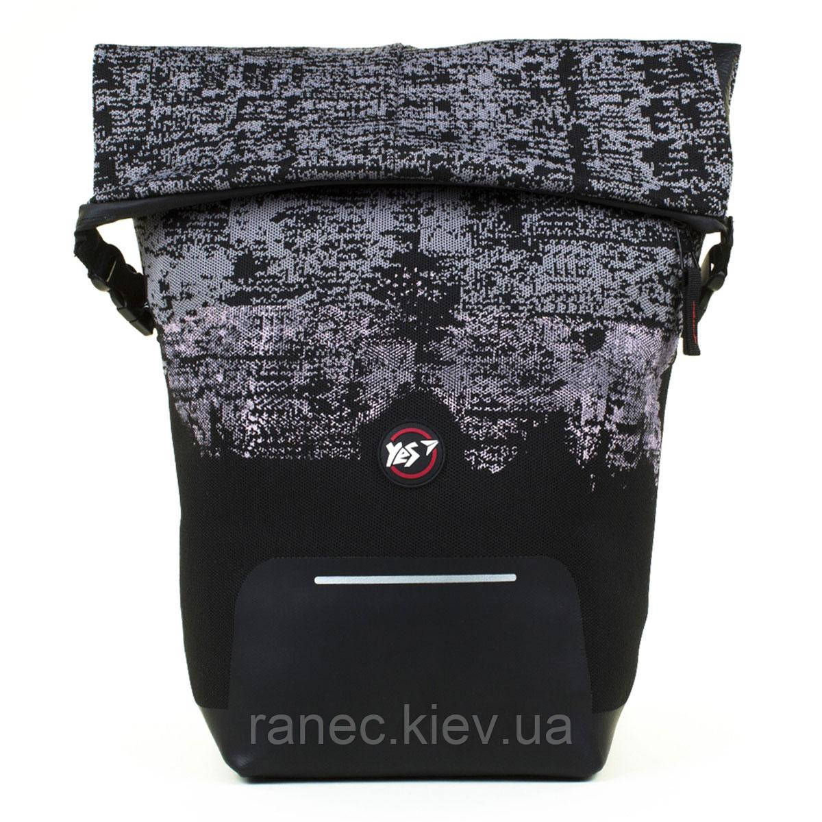 Рюкзак молодіжний YES T-93 Roll сірий/чорний 558422, фото 1