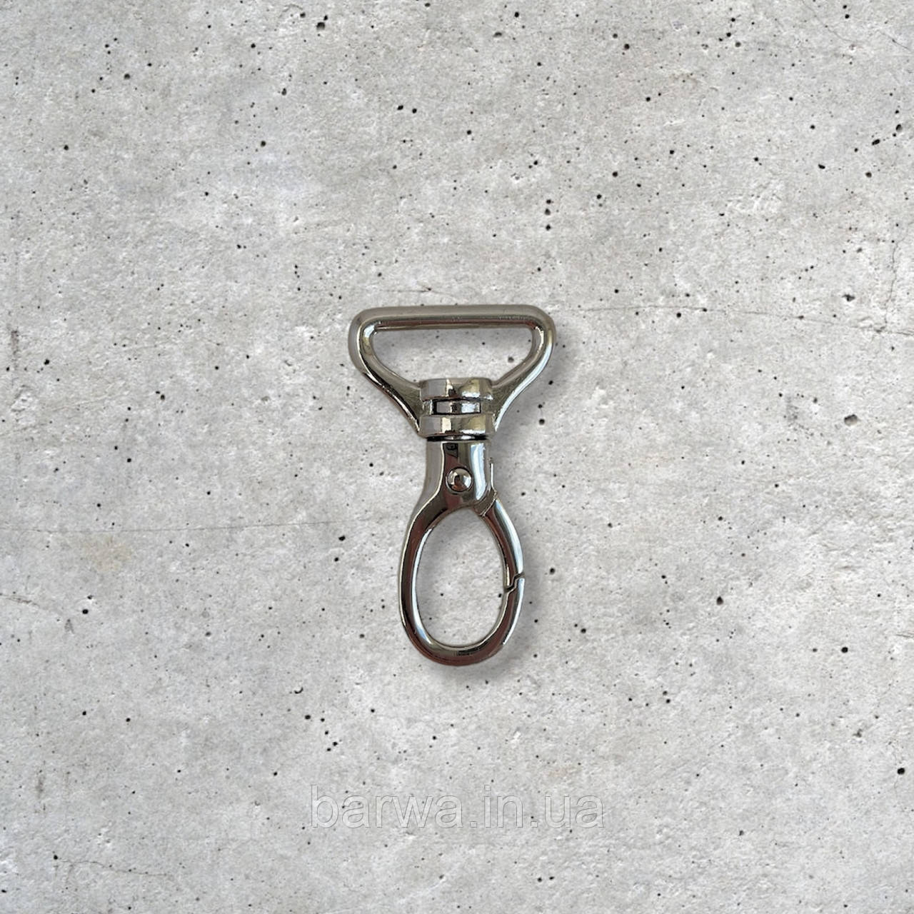 Карабін металевий, розмір 20 мм, якість стандарт колір нікель