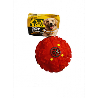 Игрушка для собак EV001 Мяч-кормушка с пищалкой 7,5 см