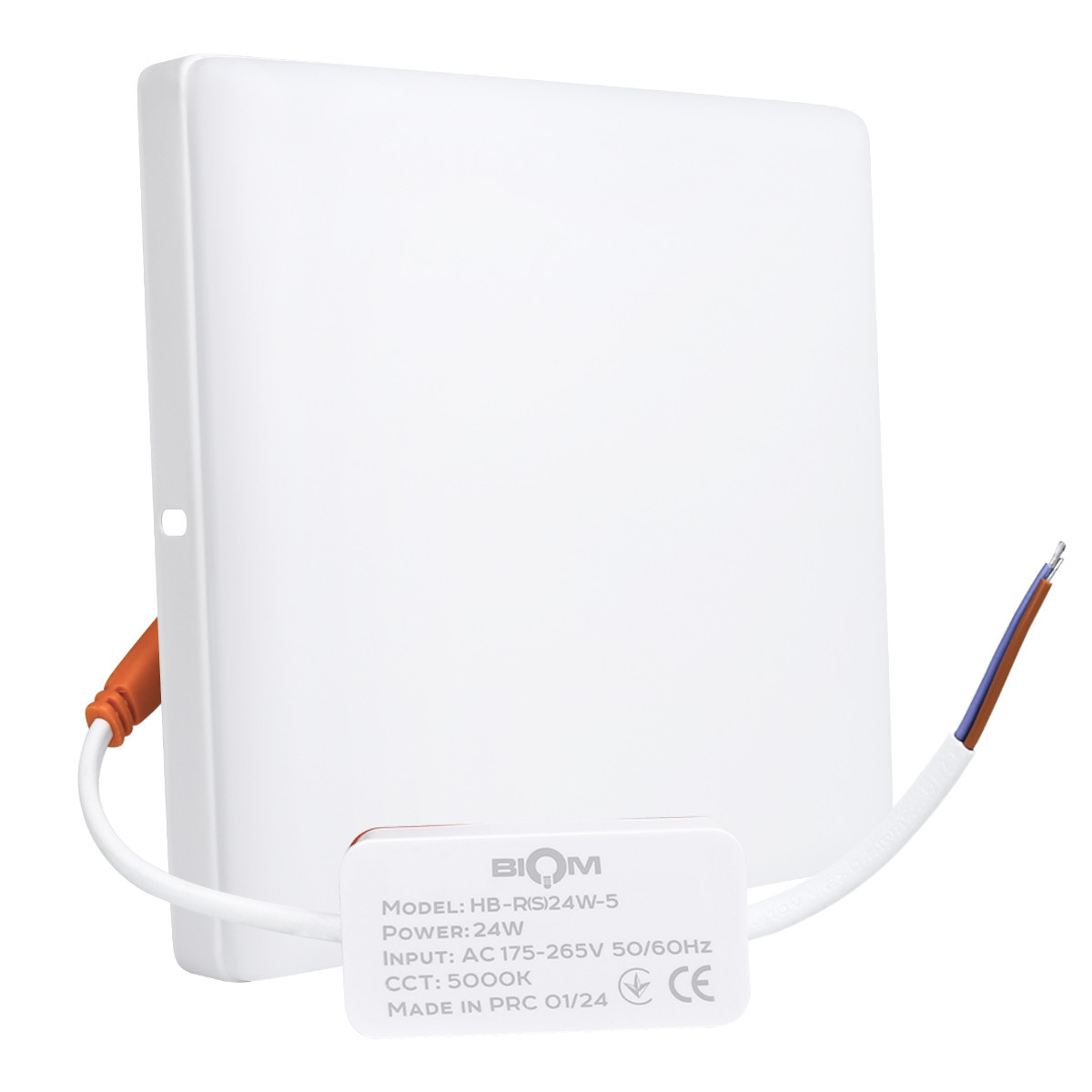 Накладний світильник 24W 5000K IP20 HB-S24W-5 квадратный