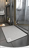 Супер адсорбувальний Килимок для ванної сірий 50*80 см Big grey, фото 2