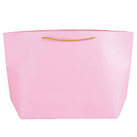 Подарочный пакет "Элегантный пакет", розовый 37х25 см