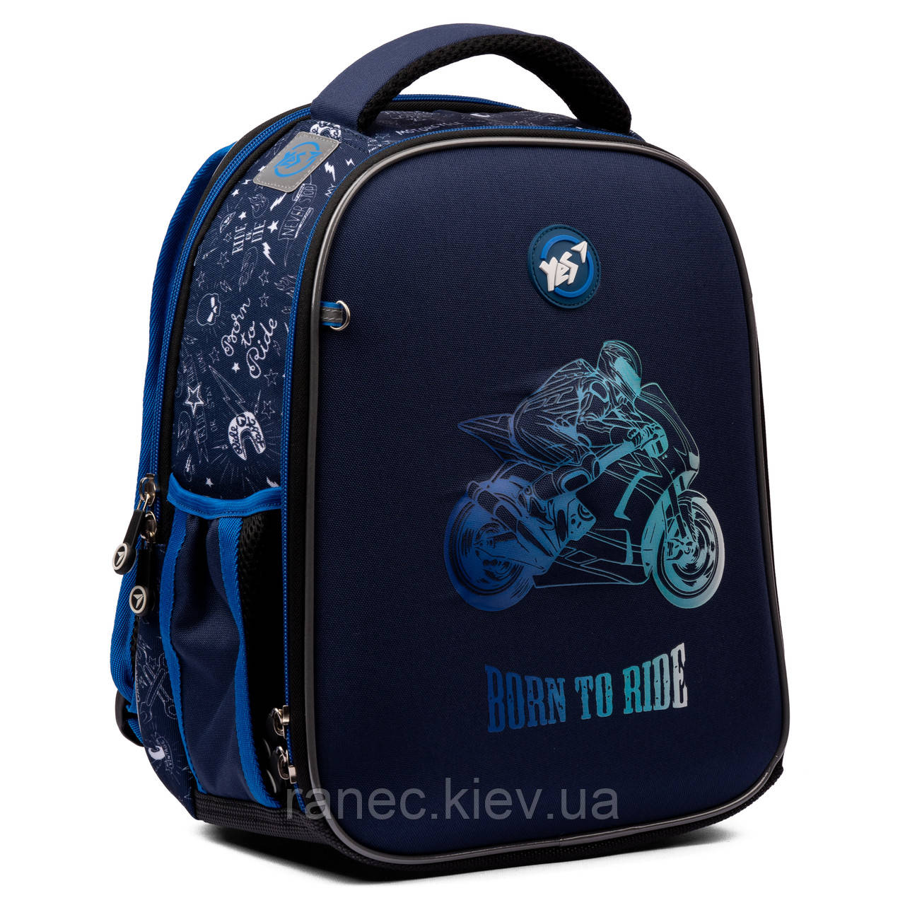Рюкзак шкільний каркасний Yes H-100 Born to Ride 559368