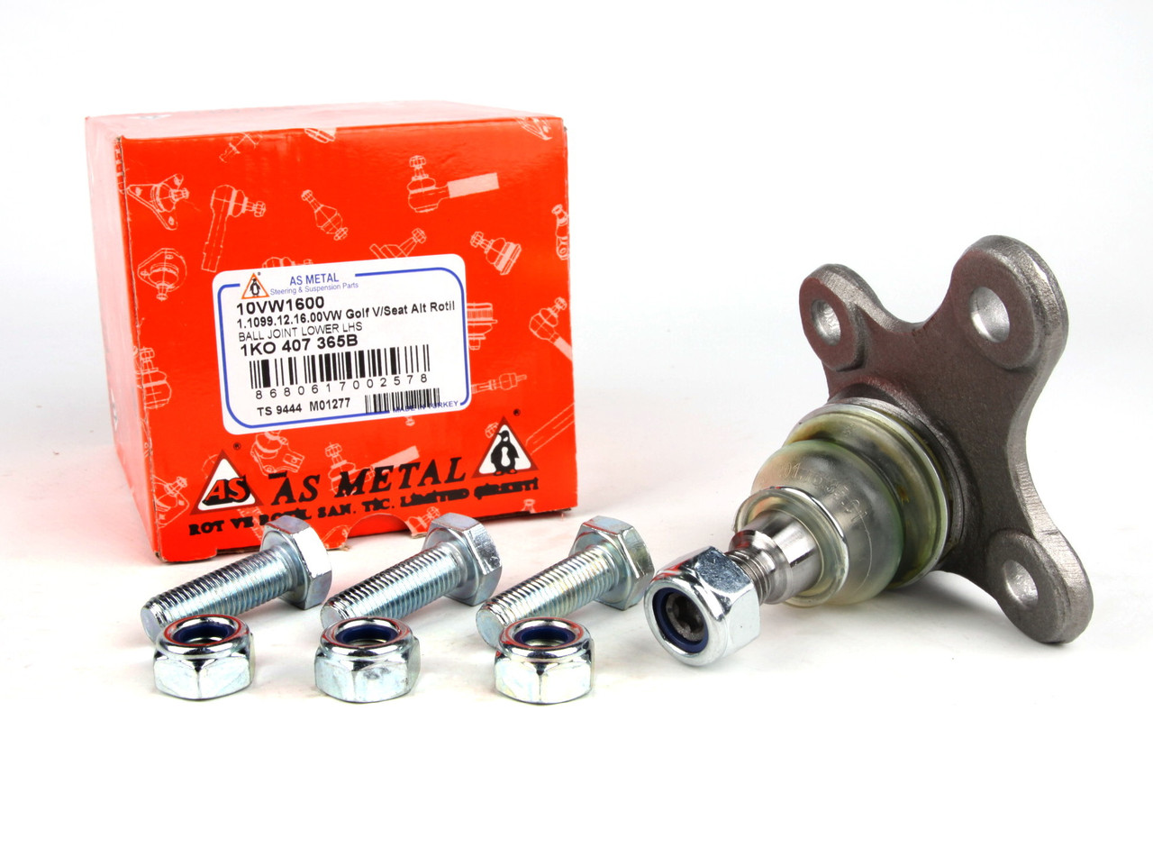 Опора кульова передня ліва VW Caddy 03- Asmetal 10VW1600