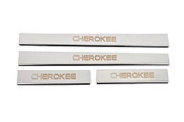 Накладки на пороги Carmos для Jeep Grand Cherokee WK Нержавіюча сталь (4 шт)