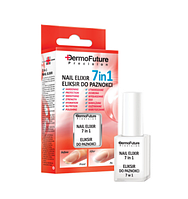 Лак для відновлення нігтів після гель-лаків, нарощування, для слабких нігтів тощо 7 в 1 DermoFuture, 9 мл
