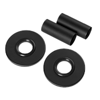 Маскувальний набір радіаторних кранів (розета + гільзи) чорний Invena UA-11-C15