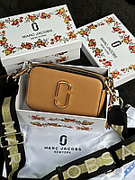 Модная сумка клатч Marc Jacobs The Snapshot Марк Якобс, клатч кросс боди, сумка через плечо, логотип металевий